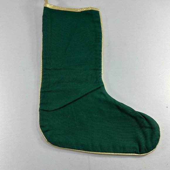 Partridge in a Pear Tree Christmas Stocking Tapestry Style Gold Tone Trim - Picture 2 of 8